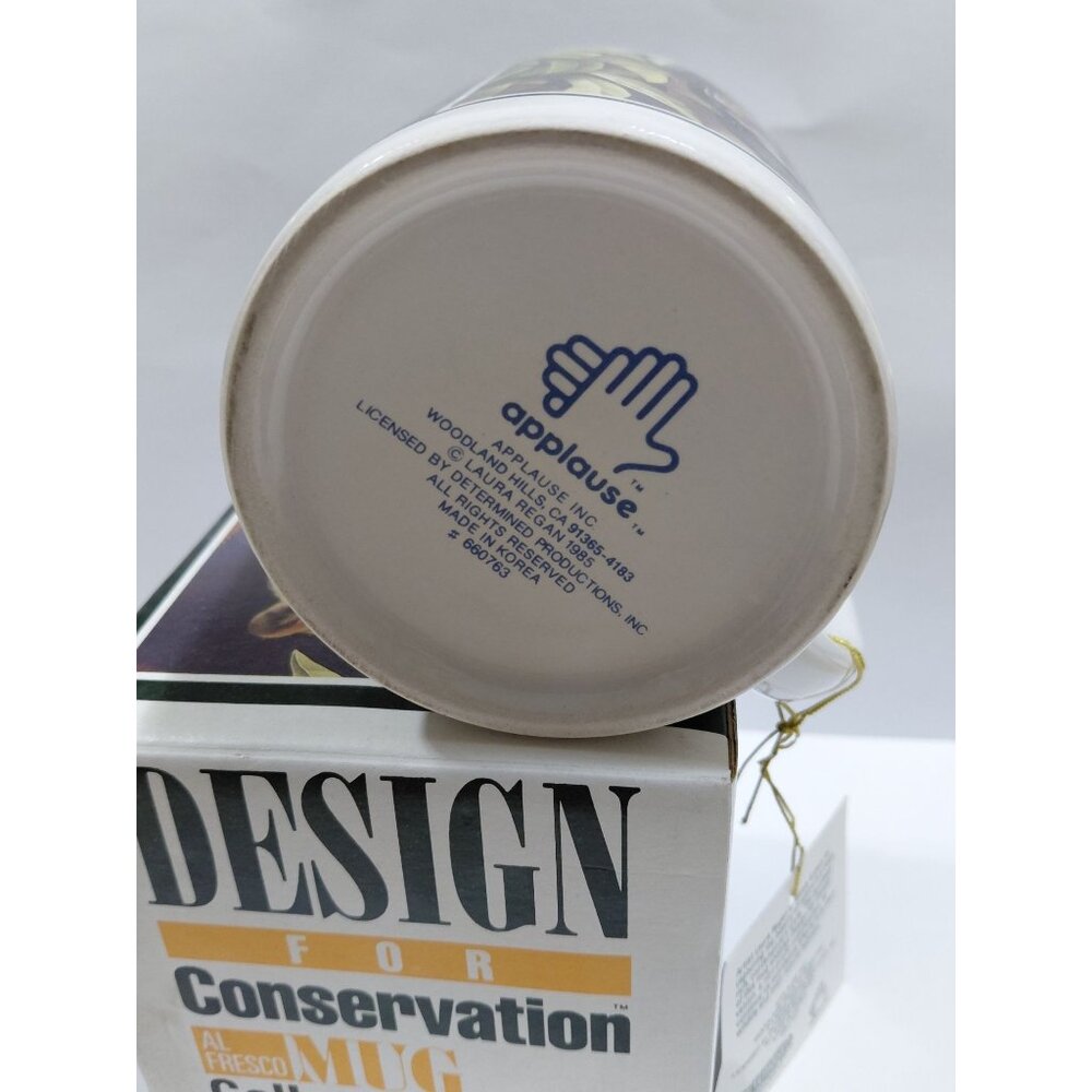 Vintage NOB Tiger Illustration Conservation Al Fresco Mug By Laura Regan - Picture 2 of 8